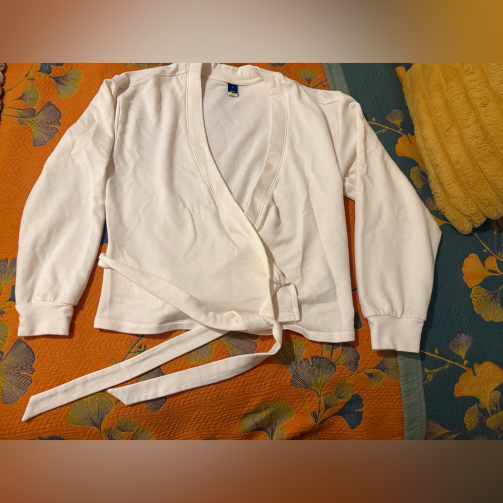 White Wrap Cardigan